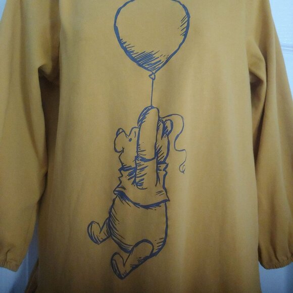 Disney Winnie The Pooh and Friends Honey Gold Drop Waist Fun Cute Dress - Picture 3 of 11